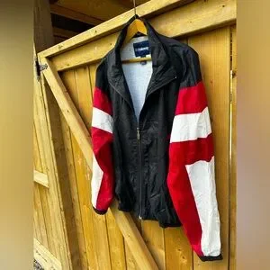 firstdown リフレクター jacket usa テック y2k Y2K Cyberpunk Reflective Double Zip-Up Jacket | Parallel